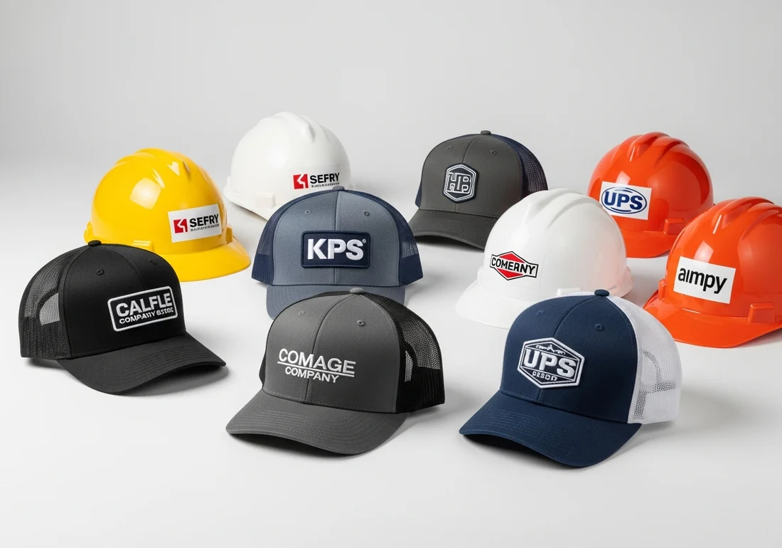 Custom branded hats and caps